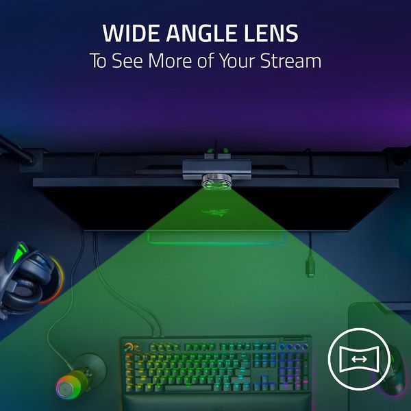 Razer Kiyo V2 X Streaming Webcam - Black