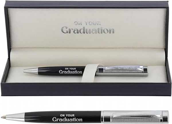 Bridgewater Black & Chrome Graduation Ballpoint Pen