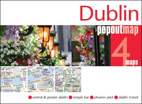 Dublin PopOut Map - pocket size, pop up map of Dublin city centre