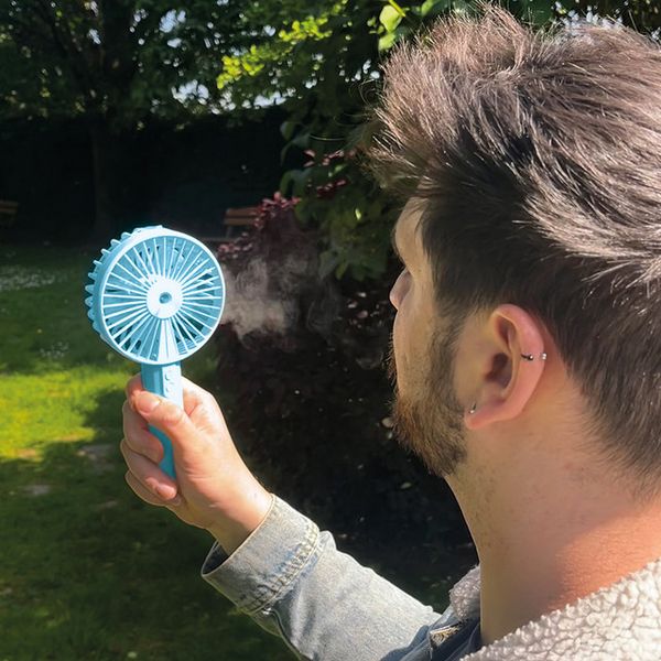 Rechargeable Mist Fan Blue