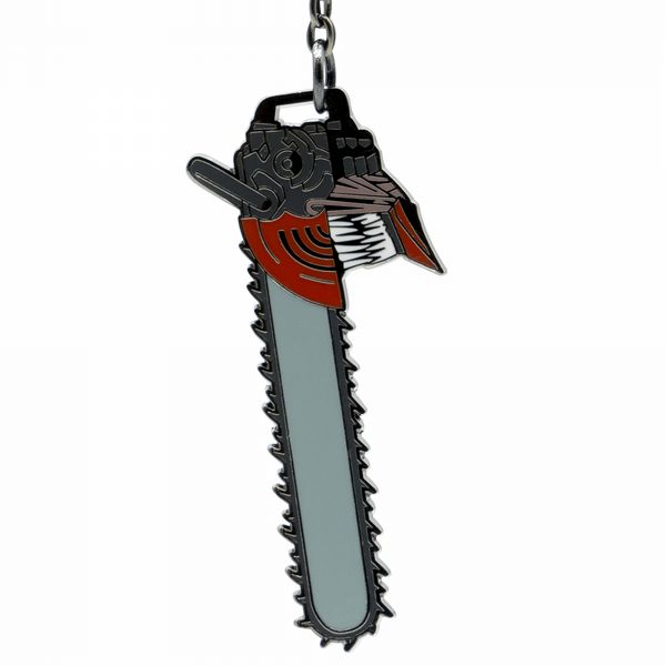 Chainsaw Man Head Metal Keychain