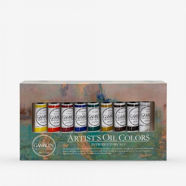 Gamblin : Artist Oil Paint : 37ml (1oz) : Introductory : Set of 9