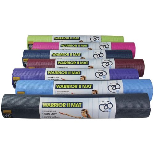Yoga-Mad Warrior II Mat 4mm - Black